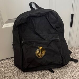 Panhellenic Black Backpack with Crest